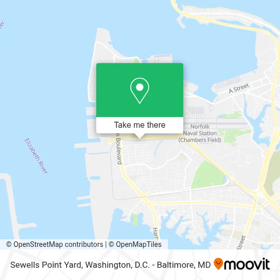 Sewells Point Yard map