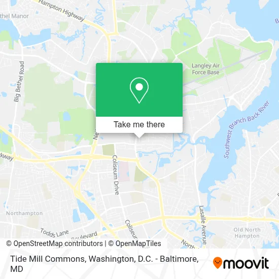Tide Mill Commons map