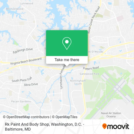 Rk Paint And Body Shop map