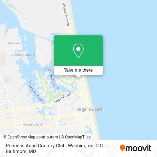Princess Anne Country Club map