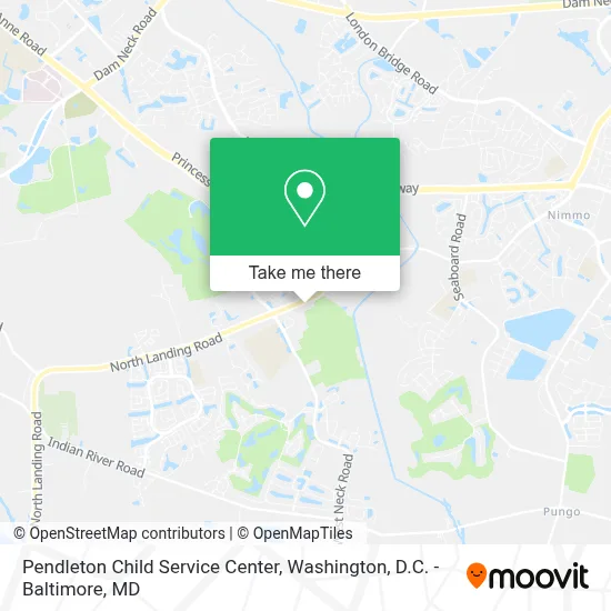 Pendleton Child Service Center map