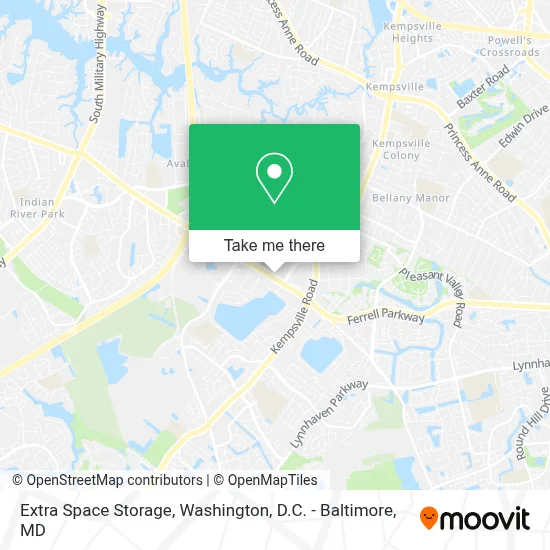 Extra Space Storage map