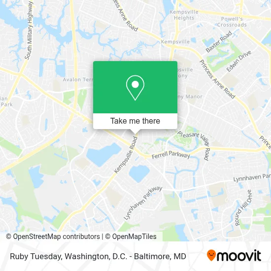Ruby Tuesday map