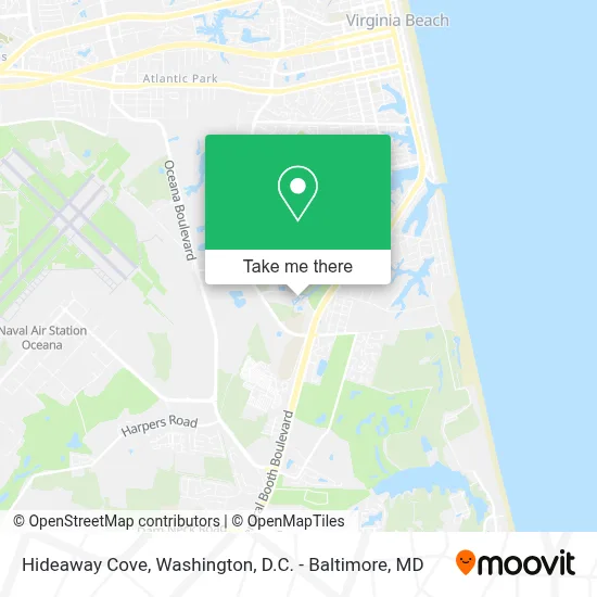Hideaway Cove map