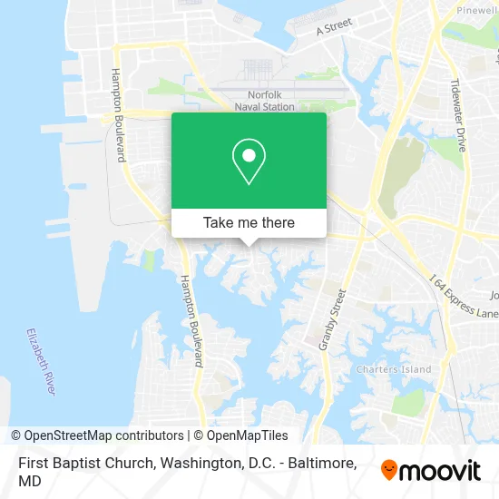 First Baptist Church map