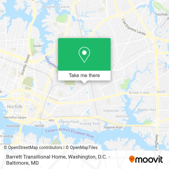 Barrett Transitional Home map
