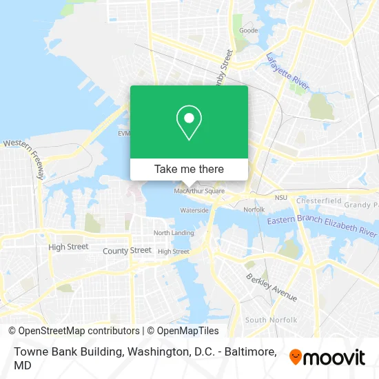 Towne Bank Building map