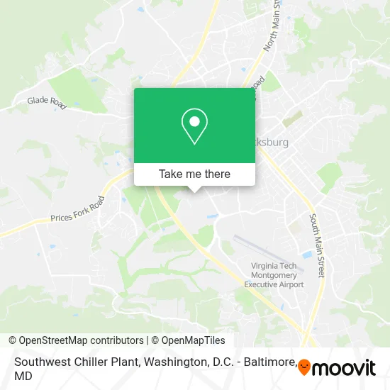 Southwest Chiller Plant map