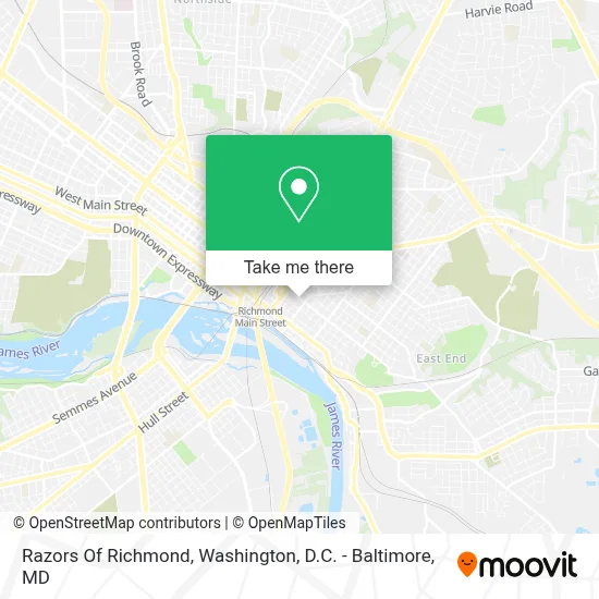 Razors Of Richmond map
