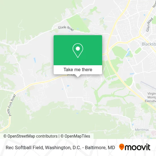 Rec Softball Field map