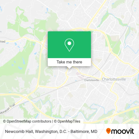 Newcomb Hall map