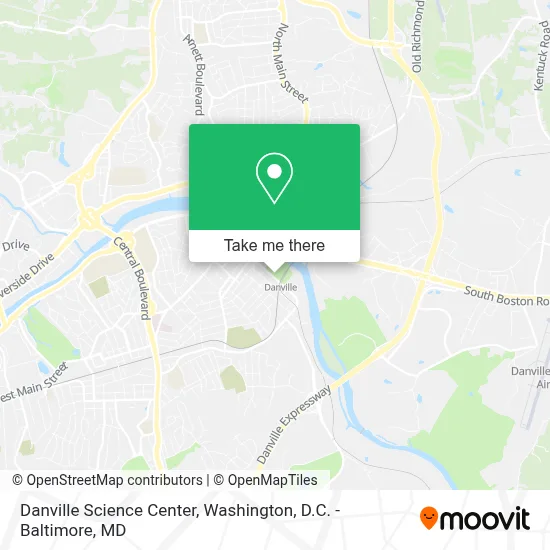Danville Science Center map