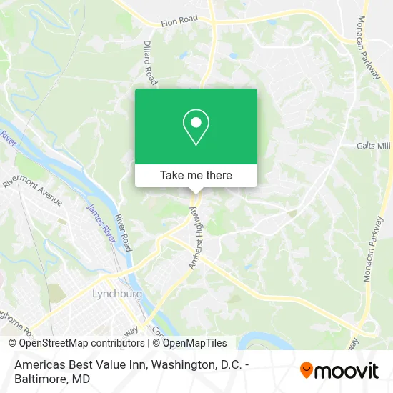 Americas Best Value Inn map
