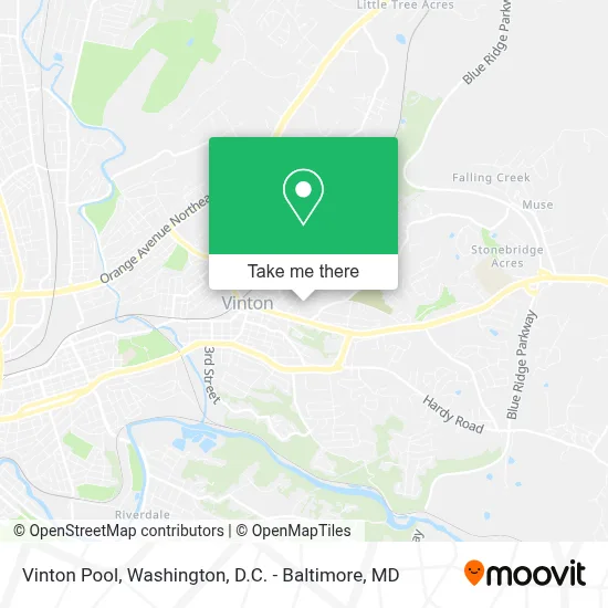 Vinton Pool map