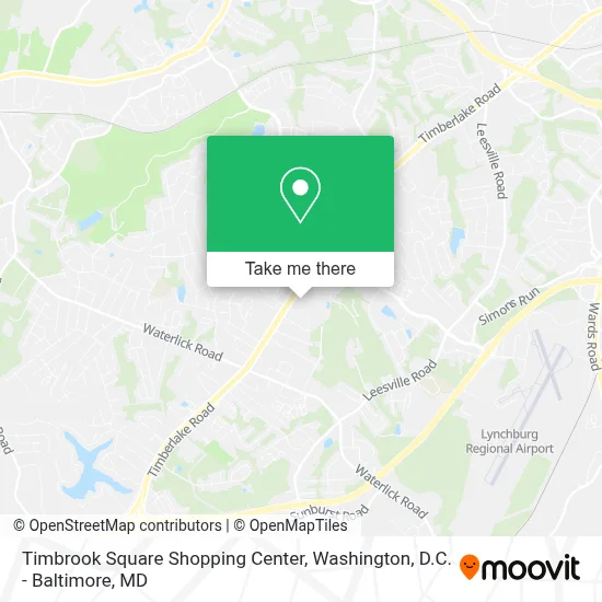 Timbrook Square Shopping Center map