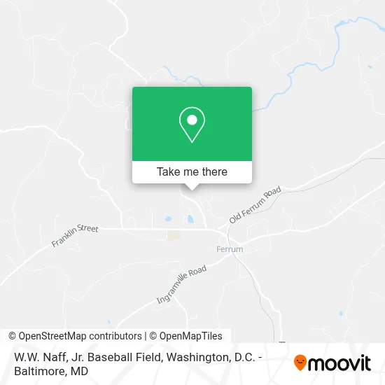 W.W. Naff, Jr. Baseball Field map