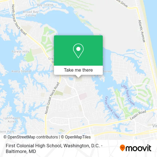 First Colonial High School map