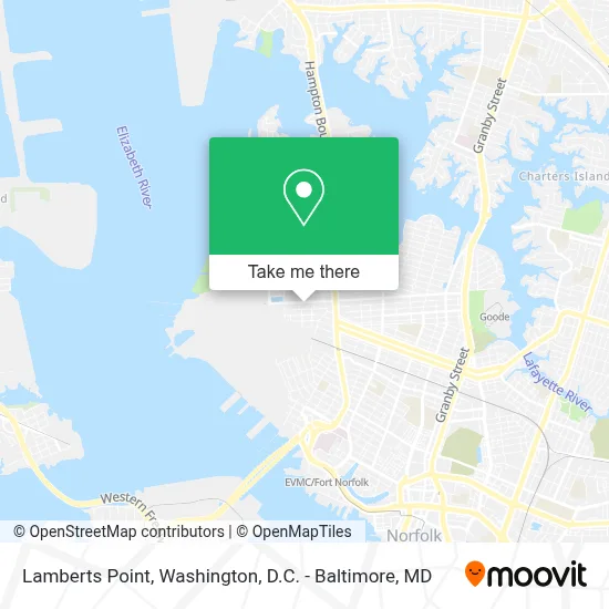 Lamberts Point map