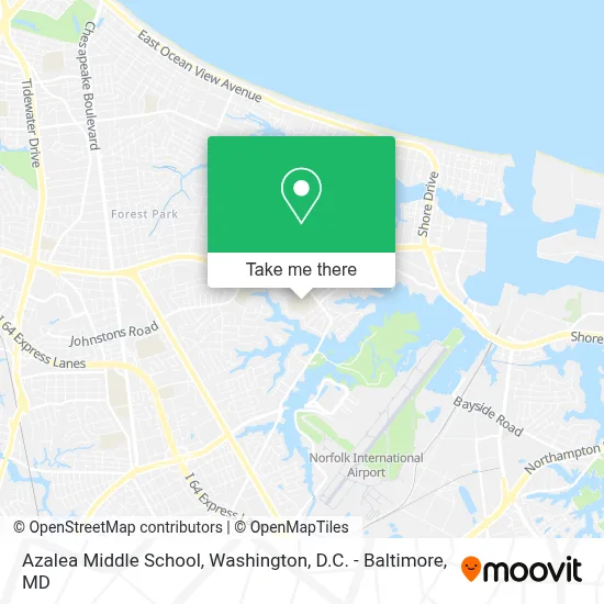 Azalea Middle School map