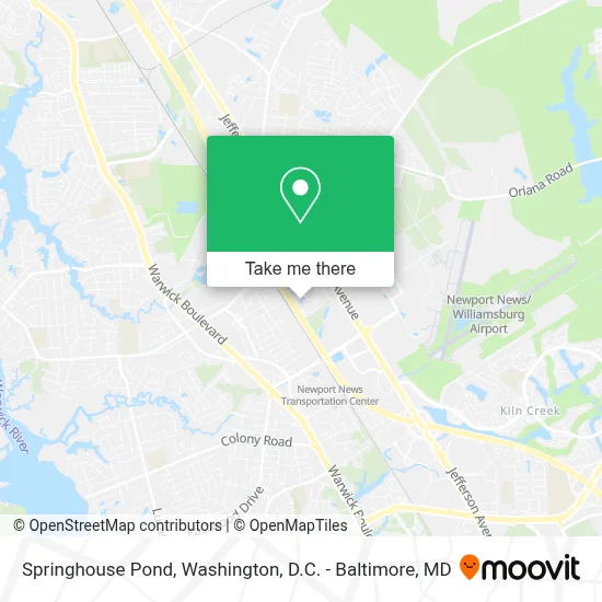 Springhouse Pond map
