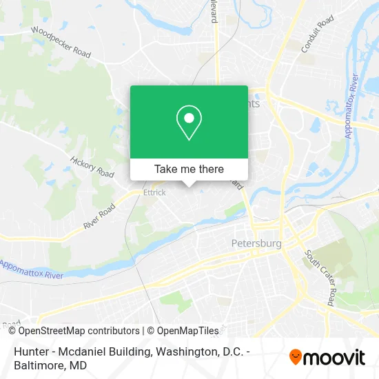 Hunter - Mcdaniel Building map