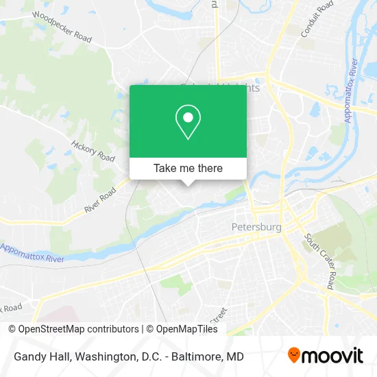 Gandy Hall map