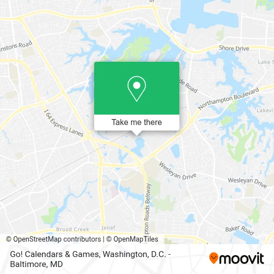 Go! Calendars & Games map