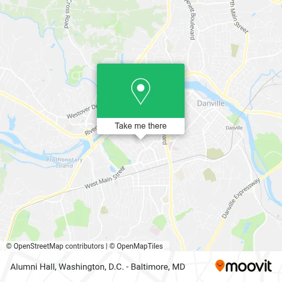 Alumni Hall map