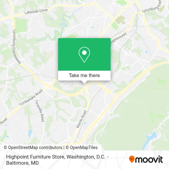 Highpoint Furniture Store map