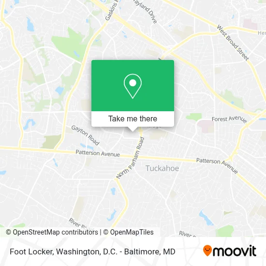 Foot Locker map
