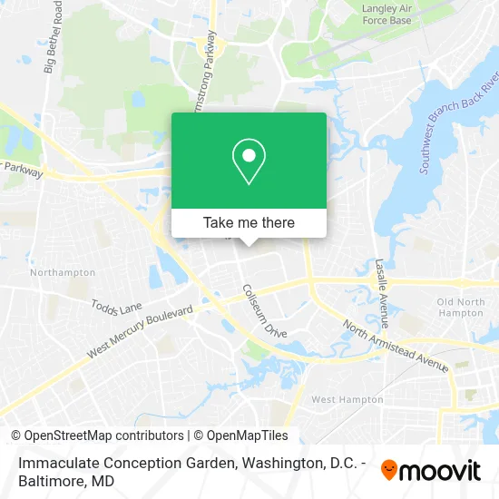 Immaculate Conception Garden map