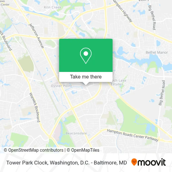 Tower Park Clock map