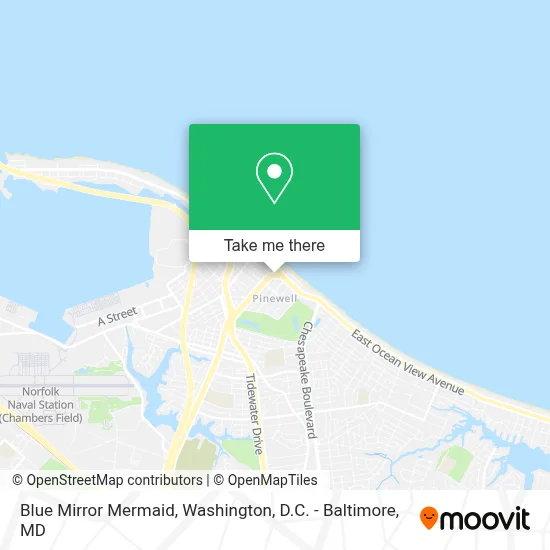 Blue Mirror Mermaid map