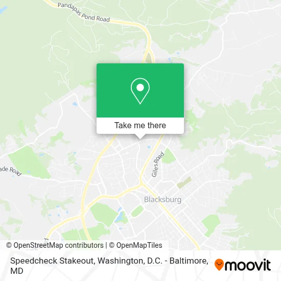 Speedcheck Stakeout map