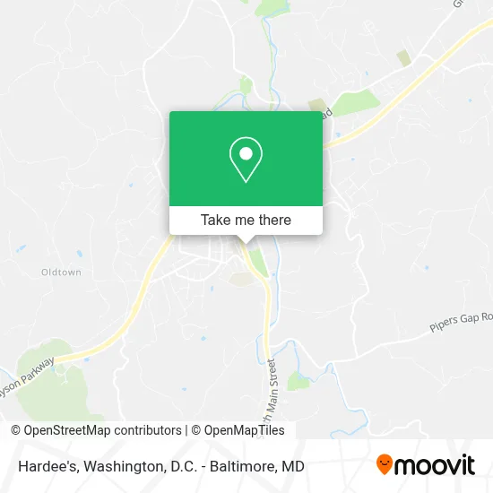 Hardee's map