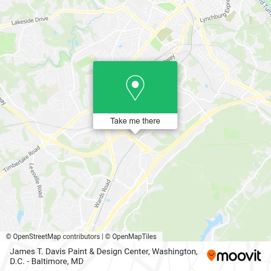 James T. Davis Paint & Design Center map