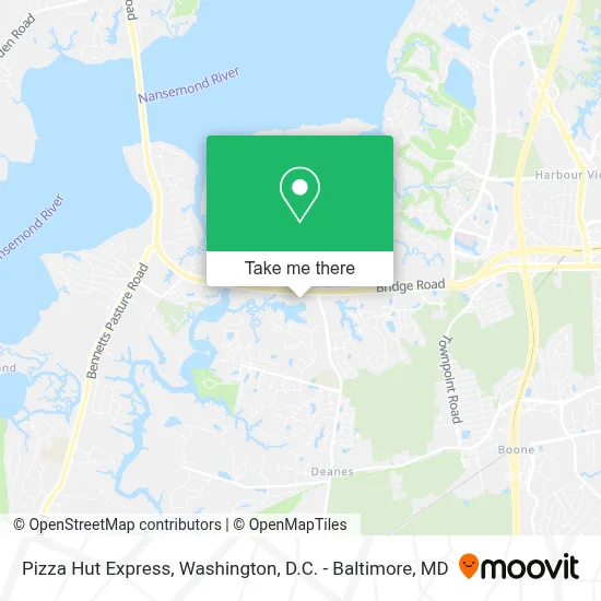 Pizza Hut Express map