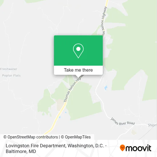 Lovingston Fire Department map