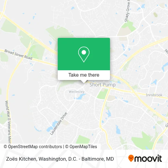 Zoës Kitchen map