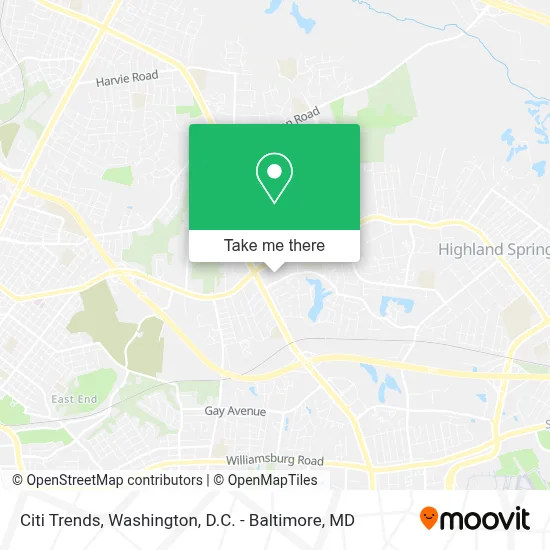 Citi Trends map