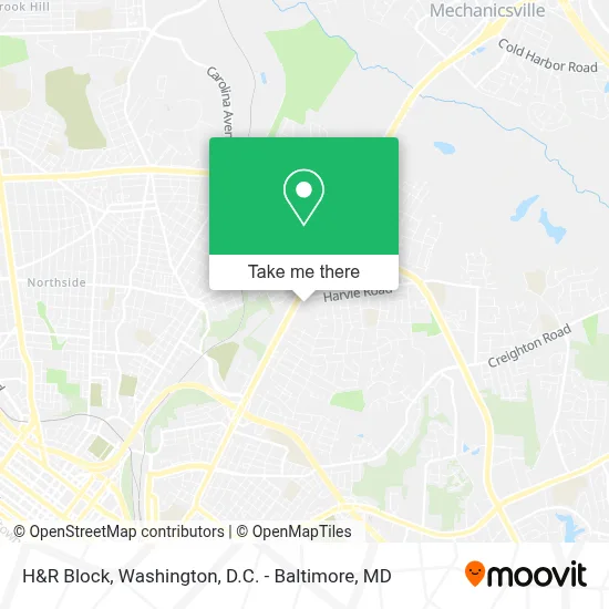 H&R Block map