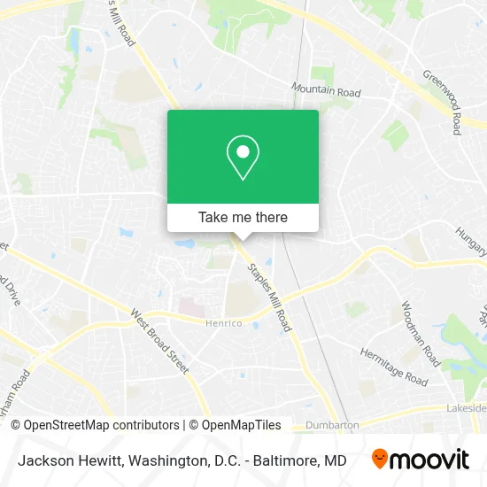 Jackson Hewitt map