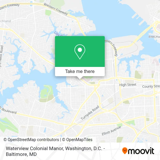 Waterview Colonial Manor map