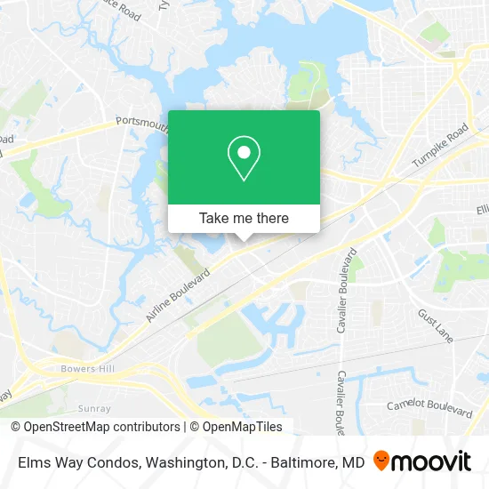 Elms Way Condos map