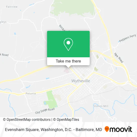 Evensham Square map