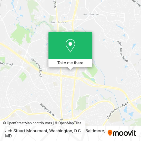Jeb Stuart Monument map