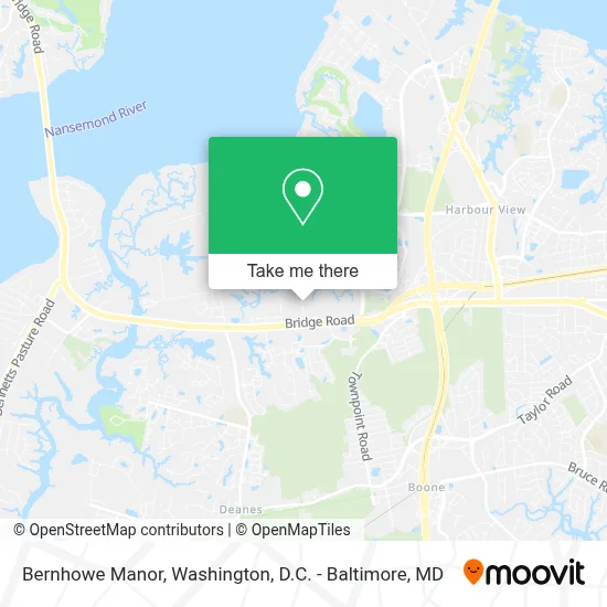 Bernhowe Manor map