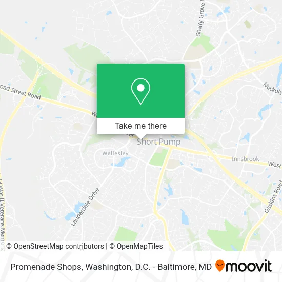 Promenade Shops map