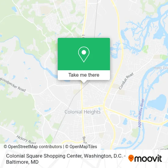 Colonial Square Shopping Center map