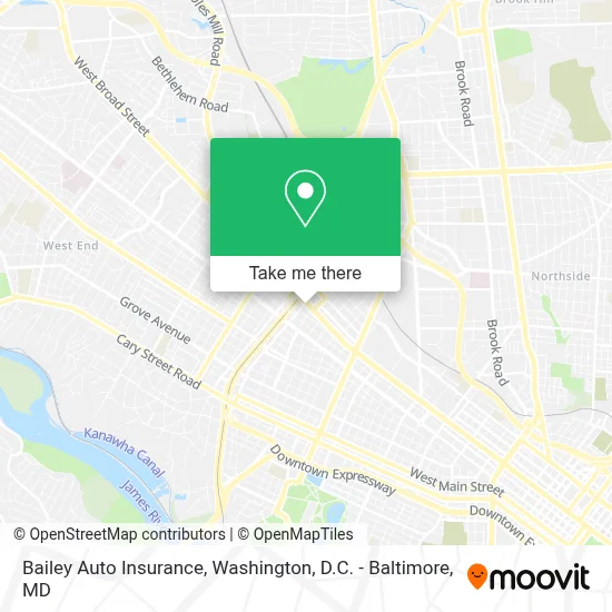 Bailey Auto Insurance map